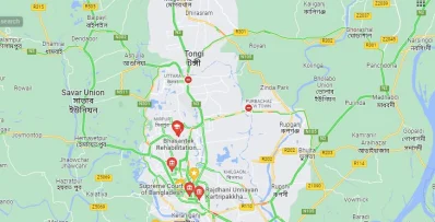 গুগুল ম্যাপে ভাসানটেক। 