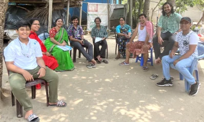 সুসীল ফ্যামিল নাটকের শুটিং সেট। ছবি: সংগৃহীত
