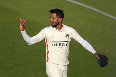 প্রথম ইনিংসে ৬ উইকেট শিকারের পর হাসান আলি। ছবি: গেট্টি ইমেজ