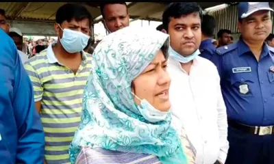 মাদারীপুর জেলা প্রশাসক ড. রহিমা খাতুন সকাল থেকে লঞ্চঘাট, স্পিডবোটঘাট ও ফেরীঘাট তদারকি করছেন