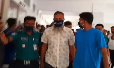 রায়হান হত্যা মামলার আসামিদের আদালত থেকে জেল হাজতে নিয়ে যাওয়া হচ্ছে। ছবি- ইত্তেফাক