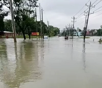 সিলেট-ছাতক সড়ক। ছবি: আব্দুল আলিম