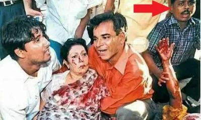 ২১ শে আগস্ট গ্রেনেড হামলার সময় ঘতনাস্থলে লাল দাগ দিয়ে চিহ্নিত ঢাকা মহানগর দক্ষিণ ছাত্রলীগের প্রথম যুগ্ম সাধারণ সম্পাদক কাওসার হোসেন শিপু। ছবি- সংগৃহীত