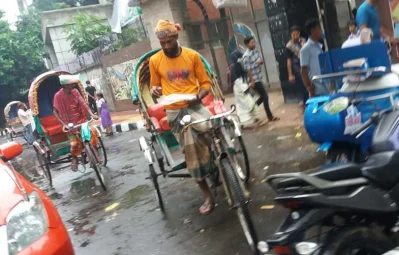 রিকশাচালক সাব্বির রহমান।