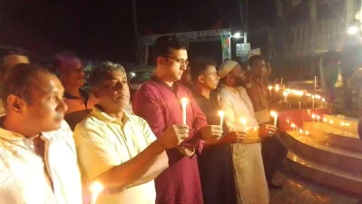 হাজারো মোমবাতির প্রজ্বলনে শেখ হাসিনার কারামুক্তি দিবস পালিত