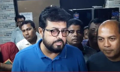 লিখিত অভিযোগ নিয়ে শিল্পী সমিতিতে জায়েদ খান। ছবি: সংগৃহীত