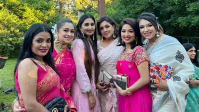 নওশীনের বেবি শাওয়ার অনুষ্ঠানে তারকা মেলা। ছবি: সংগৃহীত