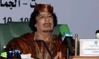 লিবিয়ার স্বৈরশাসক মোয়াম্মার গাদ্দাফি&nbsp;