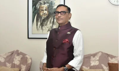  আওয়ামী লীগ সাধারণ সম্পাদক এবং সড়ক পরিবহন ও সেতুমন্ত্রী ওবায়দুল কাদের। ছবি- ফেসবুক থেকে নেওয়া