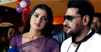 অনন্ত জলিল ও আফিয়া নুসরাত বর্ষা। ছবি: ইত্তেফাক