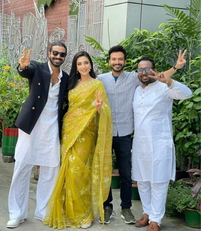 শরিফুল রাজ, বিদ্যা সিনহা মিম, ইয়াশ রোহান ও রায়হান রাফি। ছবি: সংগৃহীত