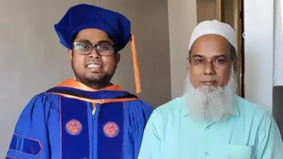 বাবা মোফাজ্জল হোসেনের সঙ্গে জুবায়ের