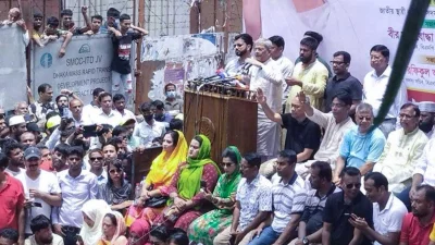 সমাবেশে বিএনপির নেতা-কর্মীরা। ছবি: সংগৃহীত