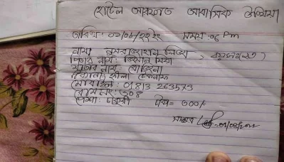 হোটেলের গেস্ট রেজিস্টার।