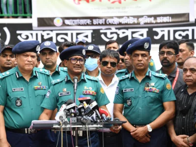 ডিএমপি কমিশনার মোহা. শফিকুল ইসলাম। 
