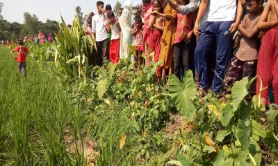 উলিপুরে নিখোঁজের দুইদিন পর শিশুর লাশ উদ্ধার। ছবি- ইত্তেফাক
