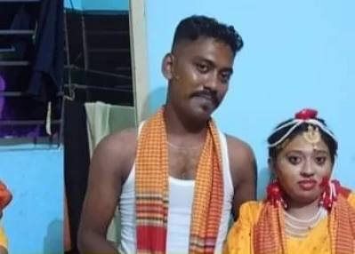 গায়ে হলুদ অনুষ্ঠানে বাংলাদেশি যুবক ওমর ফারুক ও মালয়েশিয়ান তরুণী নূর আয়েশা। ছবি- সংগৃহীত