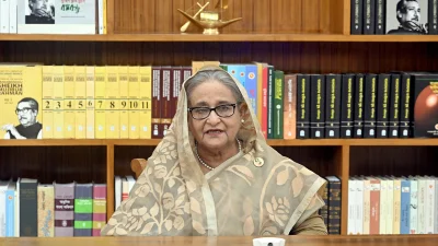 প্রধানমন্ত্রী শেখ হাসিনা।