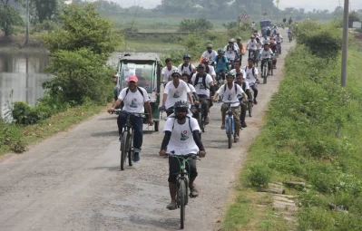 সাইকেল র&zwj;্যালি। ছবি: ইত্তেফাক