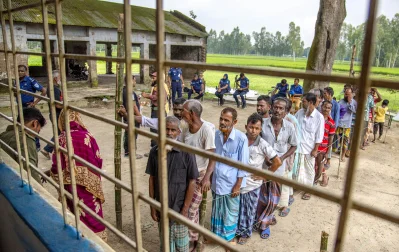 ভোটকেন্দ্র। ছবি: ফোকাস বাংলা