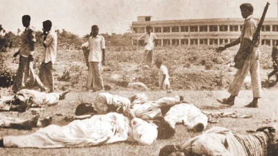 ১৯৭১ সালে পাকিস্তানি বাহিনীর গণহত্যা। ছবি: সংগৃহীত