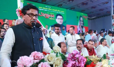 আওয়ামী লীগের যুগ্ম সাধারণ সম্পাদক মাহাবুবউল আলম হানিফ। ছবি- ফোকাস বাংলা