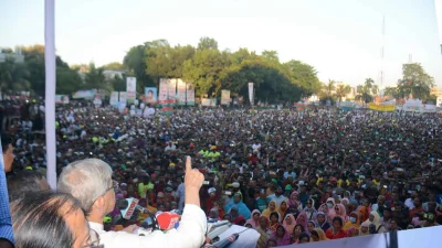 বক্তব্য রাখছেন মির্জা ফখরুল ইসলাম আলমগীর। ছবি: ইত্তেফাক