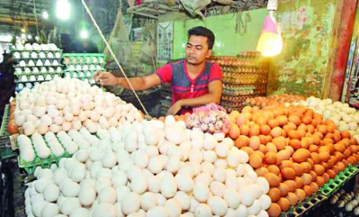 কাওরানবাজারের ডিমের দোকান।