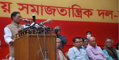 আওয়ামী লীগের সাধারণ সম্পাদক ওবায়দুল কাদের। ছবি- ফোকাস বাংলা