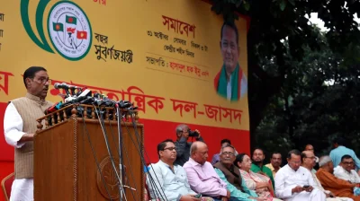 আওয়ামী লীগের সাধারণ সম্পাদক ওবায়দুল কাদের। ছবি- ফোকাস বাংলা