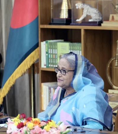 প্রধানমন্ত্রী শেখ হাসিনা। ছবি: ফোকাস বাংলা