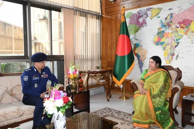 স্পিকারের সাথে আইজিপির সৌজন্য সাক্ষাৎ।