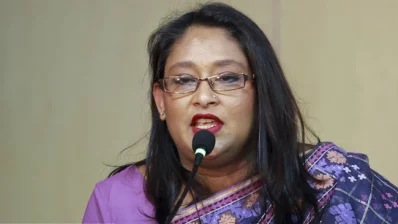 জাতিসংঘ মহাসচিবের মানসিক স্বাস্থ্যবিষয়ক উপদেষ্টা ও প্রধানমন্ত্রী শেখ হাসিনার কন্য সায়মা ওয়াজেদ পুতুল।
