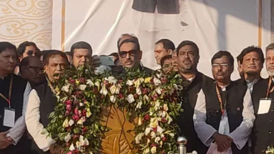 বক্তব্য রাখছেন সেতুমন্ত্রী ওবায়দুল কাদের। ছবি: সংগৃহীত