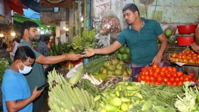 সবজির বাজার। ছবি: ফোকাস বাংলা