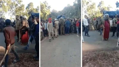 আসামের পশ্চিম কার্বি আংলং জেলার সীমান্তবর্তী মেঘালয়ের পশ্চিম জৈন্তা পাহাড় জেলার মুকরোহ গ্রামে সকালে ঘটনাটি ঘটেছে