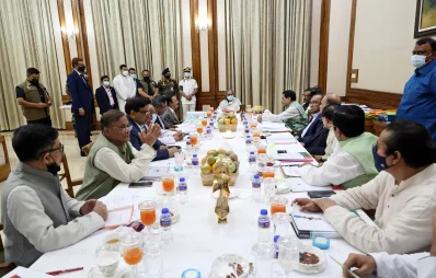 মন্ত্রিসভায় সভাপতিত্ব করেন প্রধানমন্ত্রী শেখ হাসিনা। ছবি: ফোকাস বাংলা