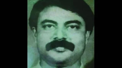 প্রতিপক্ষের গুলিতে নিহত তৎকালীন জনপ্রিয় রাজনৈতিক খাইরুল আমিন সিকদার।