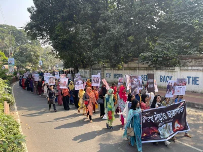 ছাত্রলীগের শোডাউন।
