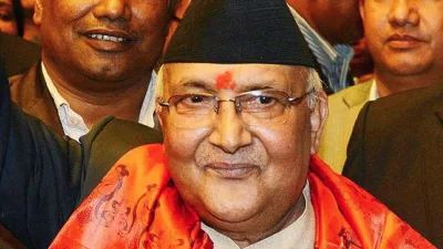 সাবেক প্রধানমন্ত্রী ও চীনপন্থি নেতা কেপি শর্মা অলি।