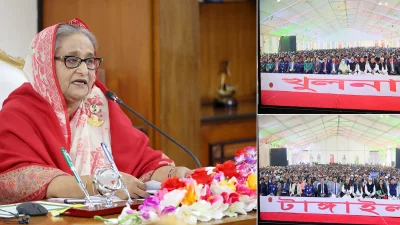 প্রধানমন্ত্রী শেখ হাসিনা। ছবি: ফোকাস বাংলা