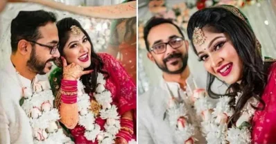 সারিকা সাবরিন ও তার স্বামী বি আহমেদ রুহী