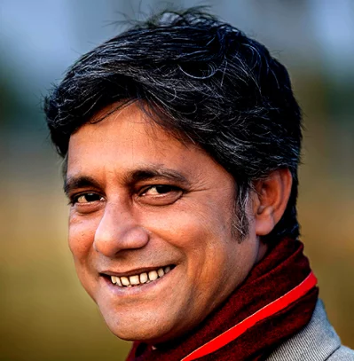কবি এনামূল হক পলাশ। ছবি: বারীণ ঘোষ