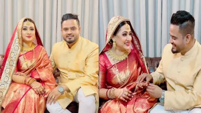 স্বামীর সঙ্গে দিলারা হানিফ পূর্ণিমা