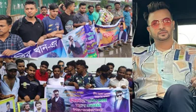 বিমানবন্দবে শাকিব খানকে দেখতে ভিড়