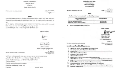 জনপ্রশাসন মন্ত্রণালয়ের প্রজ্ঞাপন