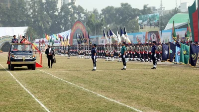 পুলিশ সপ্তাহ উদ্বোধন। ছবি: ফোকাস বাংলা