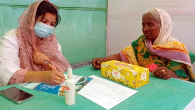 বিয়ানীবাজার ক্যান্সার এন্ড জেনারেল হাসপাতালের উদ্যোগে বিনামূল্যে চিকিৎসা সেবা প্রদান