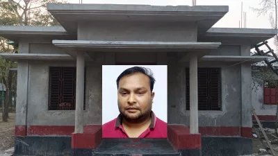 এই বাড়িতে থাকেন প্রবাসী রাইফুলের স্ত্রী জাহান। ছবি: ইত্তেফাক