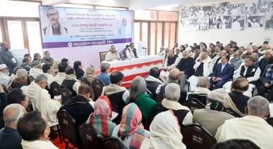 বক্তব্য রাখছেন প্রধানমন্ত্রী শেখ হাসিনা। ছবি: ফোকাস বাংলা